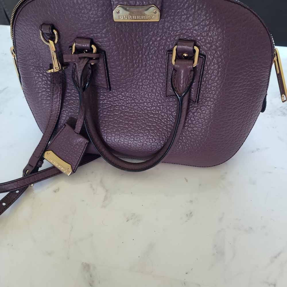 Burberry Purple Leather Women's Bag 300 OBO